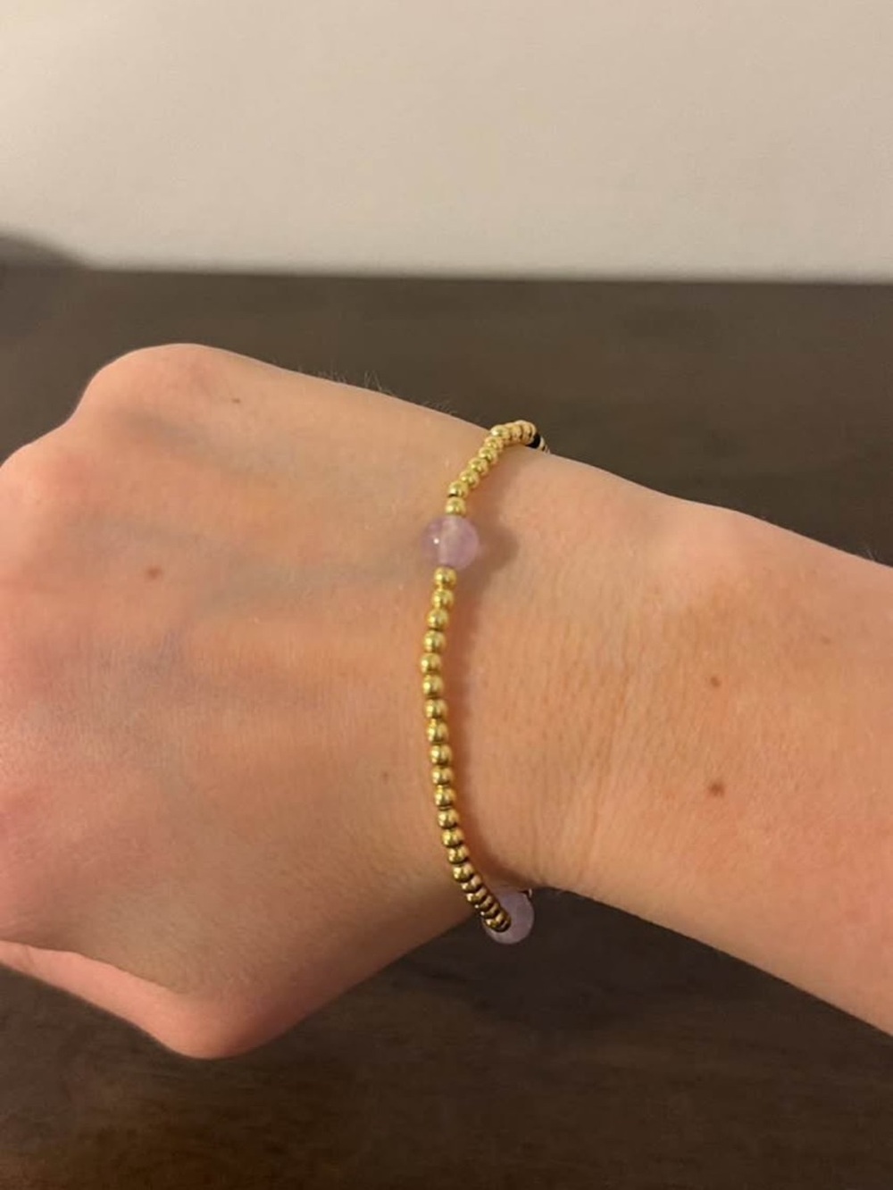 Allie & Bess Gold Beaded Bracelet